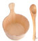 Ensemble d'accessoires de sauna - Tonneau en bois de 4 l avec truelle - Seau de sauna avec poignée - Kit de bain spa, hammam, salle de bain, maison, détente, rituel de relaxation thermique