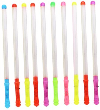 JOINPAYA 12 Bastoncini Luminosi Fluorescenti da 48cm in Opp Leggeri e Portatili per Feste Compleanno Concerti e Eventi Colorati e Facili da Usare Colore Casuale