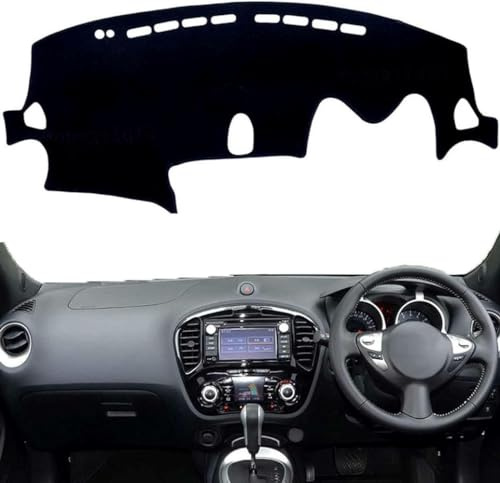 BOLNEY Anti-Slip Mat Dashboard Cover Pad Interior Mat for Nissan JUKE F15 2011 2012 2013 2014 2015-2019 Black Dash Mat Dashboard Cover