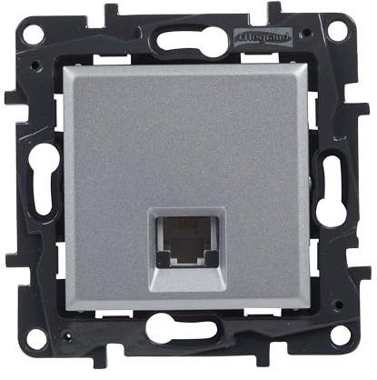 Legrand 398254 - RJ11 Socket for Flush-Mounted Installation Niloé Step Series Aluminium Colour
