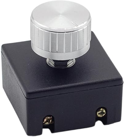 KiBcsLic Dimmer Switch, Switch, Lighting Accessories, PP Material for Hotel Rooms and Guest Rooms, Silver