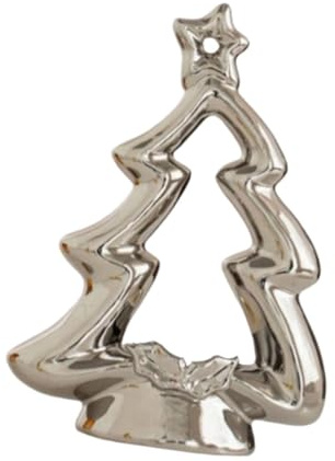 rockible Portacandele per Albero di Natale, Candeliere per, Tavolo Da Pranzo, Candeliere per Il Periodo Natalizio, Argento
