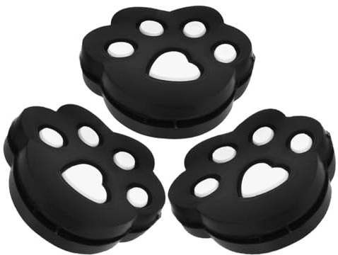 Anneome Lot de 3 Amortisseurs de Tennis en Silicone Noir, Mini Amortisseurs de Vibrations pour Raquette, Accessoires Anti-Chocs Légers et Portables pour Tennis, Amélioration du Confort