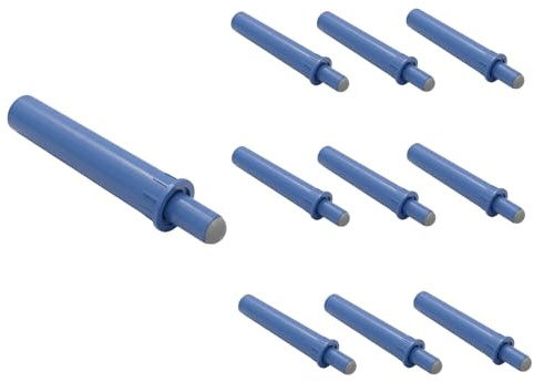 Adjustable Cabinet Door and Drawer Soft-Close dampers, Hydraulic Mechanism, Soft-Close Damper, Blue, 10-Pack, Soft Door closeer, Concealed Design, Anti-Collision Protection.