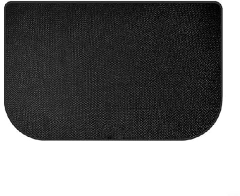 Glomc Alfombra de silicona ignífuga de medio círculo aislado para estufa de leña, parrilla de barbacoa y protección contra incendios interiores (152 x 70 cm)