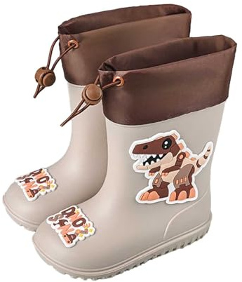 Stivali da Pioggia per Bambini Stivali da Bambina Antiscivolo Comodi Scarpe da Gioco All'Aperto per Bambini Piccoli