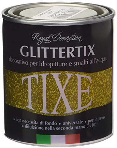 TIXE Glittertix Additivo Glitter per Pittura – Effetto Luminoso e Brillante per Superfici Decorate, Lilla 250 Ml