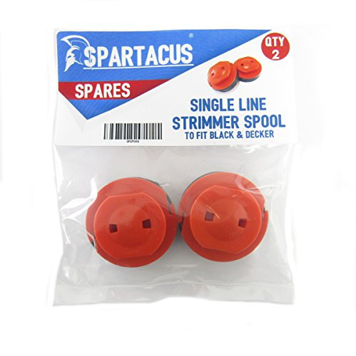 Spartacus 2x Garden Strimmer Trimmer Spool & Line Fits Black & Decker D610 D623 D9 GL110 GL120 GL200