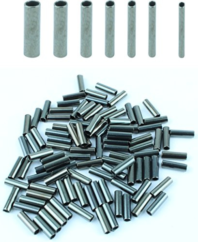 Quetschhülsen Klemmhülsen für Hard Mono und Stahlvorfach Inhalt ca. 100 Stück, Allgemeine Durchmesser:1.6 mm Ø