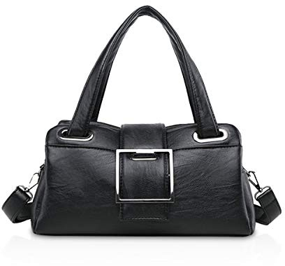 NICOLE & DORIS Borse donna Borsa a mano per donna borse moda borse a tracolla Donne Retro borsa PU pelle Nero