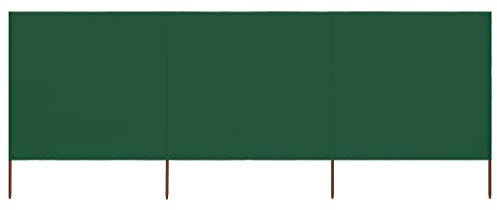 vidaXL Paravent 3 Pannelli Ombrellone Spiaggia Paravento Tenda Tenda da Giardino Pieghevole Esterno Tessuto 400x160