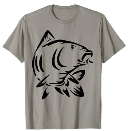 Karpfen Tshirt Angel Shirt für Angler mit Fisch Mann Frau T-Shirt