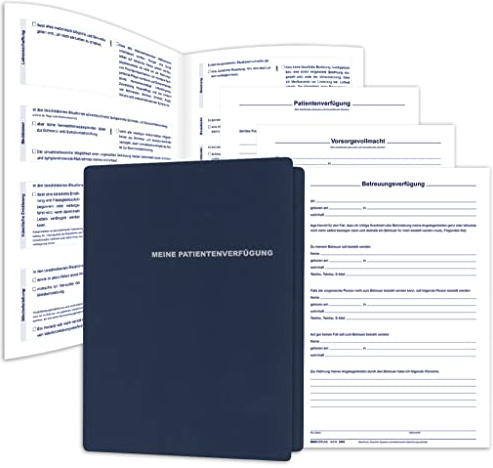 RNKVERLAG 28962 - Directives anticipées du patient dans une chemise de qualité 225 x 310 mm pour 1 personne, 1 pièce