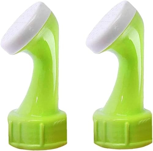 2pcs Bottle Top Waterer Sprinkler Shower Head, Portable Watering Can Nozzle Watering Tops, Plastic Bottle Top Spout Sprayer Household Watering Tool for Garden Irrigation Plant Flower Green