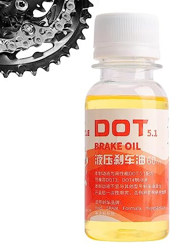 Teksome Fahrradbremsflüssigkeit - Dot 5.1 Hydraulikflüssigkeit für stabile Leistung,Bremsöl für das Radfahren von Tourenrädern, Rennrädern und Mountainbikes