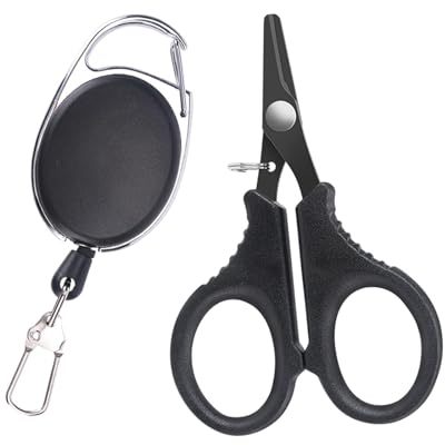 predolo Tijeras de Pesca, Tijeras de sedal, Aparejos de Pesca portátiles, Gadget, Cortador de línea Trenzada para Equipo de Corte de Agua Salada