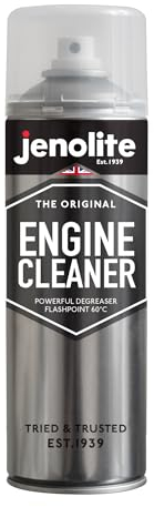 JENOLITE Detergente per motore in aerosol | Spray detergente e sgrassante per motore | 500 ml | Scioglie grasso, olio e sporcizia senza lasciare residui, non conduttivo e non corrosivo