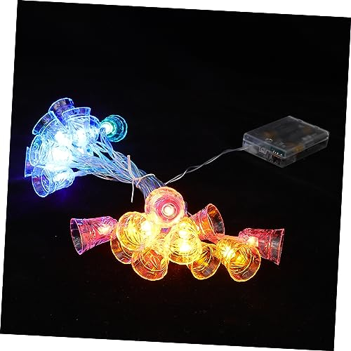 HOMSFOU Dekorative LED Glocken Lichterkette, 20 Leds aus PC