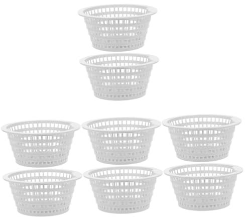 Happyyami 8piezas Cesta De Filtrado para Piscina Resistente y Reutilizable para Eliminar Desechos Cabello Fácil Instalación Compatible Skimmers De Piscina