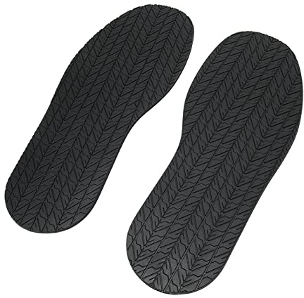 Semelles Complètes Antidérapantes, Réduction du Bruit, Semelle en Caoutchouc, Bricolage, Activités Intérieures et Extérieures, 12,7 Pouces, 4,9 Pouces (Noir)