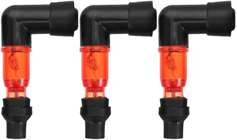 Cabilock 3pezzi Cappuccio Candela Illuminato Per Cappuccio Candela Gradi Per Atv Lampeggiante Per Da Cross Scooter e Quad Candele Di Accensione Ricambi Per