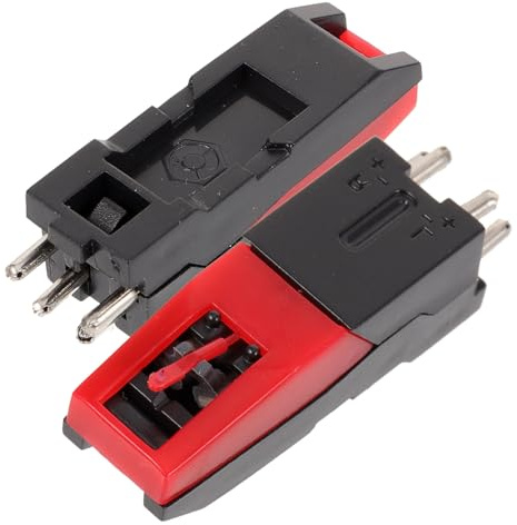 Mobestech Ersatz Tonabnehmernadeln mit Einfacher Installation aus Abs Kunststoff 2 Stück Geeignet als Zubehör und Verbesserten Frequenzeigenschaften für Plattenspieler