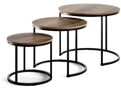 Vicco Couchtisch-Set Montreal, Holz, 55 x 55 cm