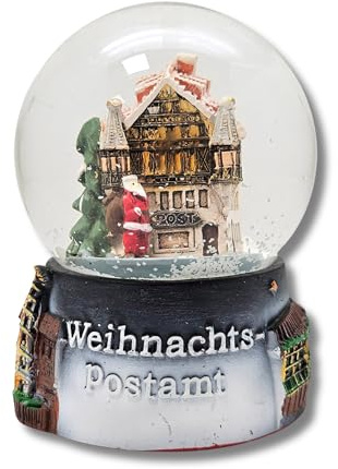 30053 - Souvenir Schneekugel Weihnachtspostamt Weihnachtspost Geschenk Weihnachtsmarkt Durchmesser 65mm Himmelstadt