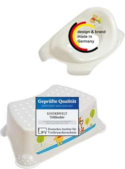 Uppsättning av 2: Perl premium Disney Winnie Puuh pärla vit barntoalettstol stol stol toalettsits