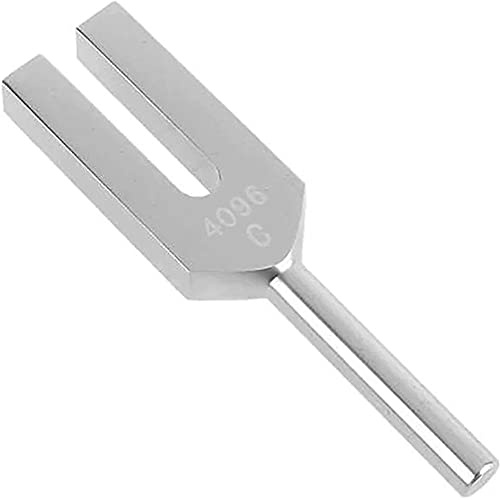 DEXSUR Stimmgabel aus medizinischer Aluminiumlegierung, sensorische Stimmgabel-Aktivator für Heilung, Therapie, nicht magnetisch, je eine Stimmgabel C 4096