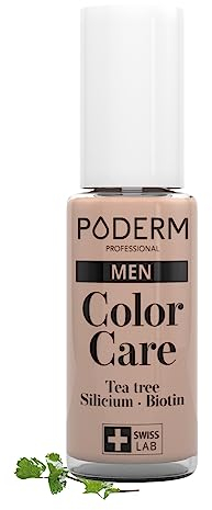 PODERM - HONGOS UÑAS - ESPECIAL HOMBRE - ESMALTE INVISIBLE COLOR PIEL, NO BRILLANTE - Disimula las uñas amarillas o dañadas - Fórmula única - SWISS LAB