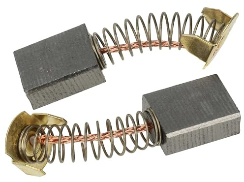 vhbw 2x Kohlebürste Motorkohle Schleifkohle 6,5 x 13,5 x 17mm Ersatz für Makita CB-153, CB-155, CB-161 für Elektrowerkzeug - 22mm Feder