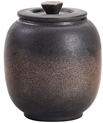 UPKOCH Keramik Teedose Vintage Stil Vorratsdose: Kaffedose Keksdose Gewürzdose Keramikdose mit Deckel Aufbewahrungsdose für Tee Kaffee Gewürz Süßigkeiten