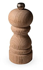 PEUGEOT - Salzmühle Paris Nature 2 cm - Klassische Mahlgradeinstellung - Aus recyceltem Holz mit PEFC-Siegel - Französisches Know-howreich - Naturfarben