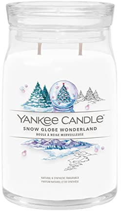 Yankee Candle Signature Scented Candle | Snow Globe Wonderland Large Jar Candle with Double Wicks | Soy Wax Blend Long Burning Candle for Women