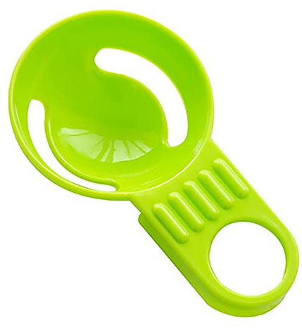 Eiertrenner Kitchen Eidottertrenner Eigelbtrenner Silikon Eigelb Filter Separator mit Handle, Eidotter Trenner Eiweißtrenner praktisch Löffel zum Trennen von Eiweiß und Eigelb (Green, One Size)