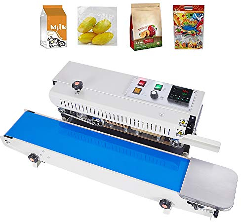 Automatic Continuous Electric Horizontal Sealing machine Industrial Food Sealer for Plastic Bag Film Band Heat Sealing Machine 0-24m / min temperature 0-300 ℃