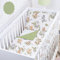 Baby Safe Copripiumino Lettino Neonato 120 x 90 cm copripiumino culla 100% cotone biologico Certificato OEKO-TEX lenzuola letto singolo bambino set biancheria da letto Giungla