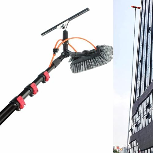 ROGHA 3.6-12m High Clean Teleskopstange mit Wasseranschluss, Profi Fensterreiniger, Ausziehbarer Reiniger Wintergartendach, Reinigung von Photovoltaik- und Sonnenkollektoren,36FT/10.8M