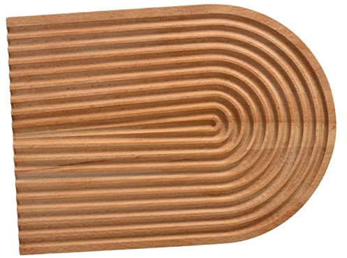 SOLUSTRE Serviertablett aus Holz Dekoratives Obsttablett Langlebig und Lebensmittelecht für Snacks Brot Desserts Küche Esszimmer Büro Kompakte Größe Leicht zu Reinigen