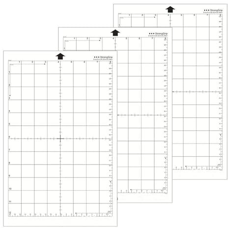 YOGOTEU 3 Bögen 30,5 x 20,3 cm Schneidematten für Silhouetten, Portrait, Basteln, Quilten, Scrapbooking, einfach zu bedienen, 3 Bögen, Silhouetten, Hochformat, Schneidematten aus PVC, 30,5 x 20,3 cm