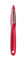 HENDI Éplucheur universel à lame pendulaire, lame dentelée: 50mm, pour fruits et légumes, tranchant denté, double tranchant, éplucheur de cuisine, de patates, 175x(H)22mm, inox, polypropylène, rouge