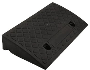 JMORCO Rollstuhlrampe Bordsteinrampen aus Kunststoff, tragbar, leicht, robust, Schwellenrampen-Set aus Kunststoff for Auto, Fahrrad, Motorrad, Rollstuhl(Black)