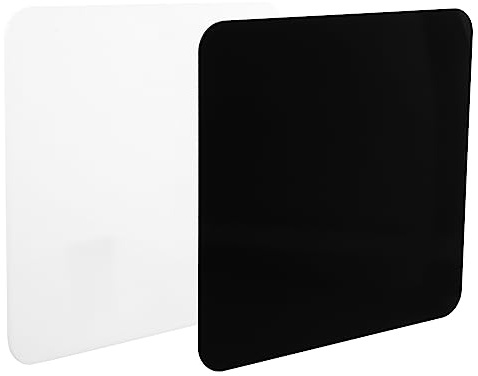 HEMOTON Lot de 2 Panneaux Acryliques Noirs 30x30 Cm pour Photographie, Facile à Nettoyer et Protégeant Objets des Rayures, Présentoirs et Objets Décoratifs