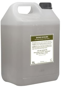 PRESENT-MORE - Bagno Schiuma 5lt Beauty Oil - 1 Pezzo | Bagnoschiuma Senza Allergeni - Fragranza Tahitian - Made in Italy - Ideale per Hotel e B&B