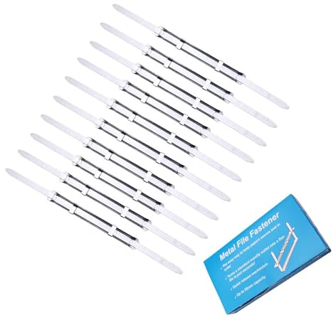 Graffette Metalliche Ufficio Clip,50 PCS Fermacarte per Documenti,Fermacarte a Strisce,Fermacarte da 80 mm in Acciaio Inox per Ufficio,Fermacartes in Metallo per Ufficio Fermacartes per Documenti