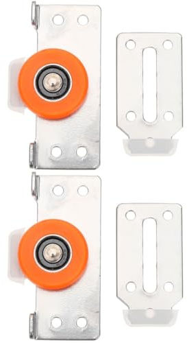 Uonlytech 4sätze Schiebetür Rollwagen Verstellbare Türrollen Geeignet Für Glasschiebetüren Möbel Und Schränke Geräuschloser Lauf Für Innenräume