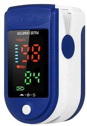 SIMPLETEK - Saturimetro portatile LK87 | Pulsossimetro da Dito, Battito, Saturazione, Pulsazioni, Misuratore | 2 x AAA incluse