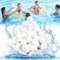 Balles Filtrantes, 1300g Boules de Filtre de Piscine Équivalent à 46 kg de Filtre à Sable, Balle Filtrante Piscine, Boule de Coton pour Filtre Piscine Réutilisables et Efficaces, pour Piscine