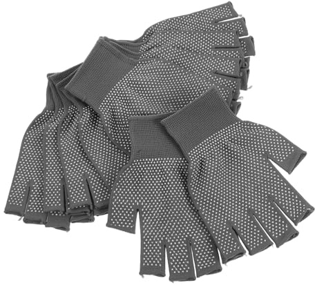 Gadpiparty 5paare Arbeitshandschuh Fingerlos Für Herren Rutschfeste Winterhandschuhe Mit Touchscreen-funktion Leichte Halbfinger-handschuhe Für Autofahren Und Outdoor-aktivitäten